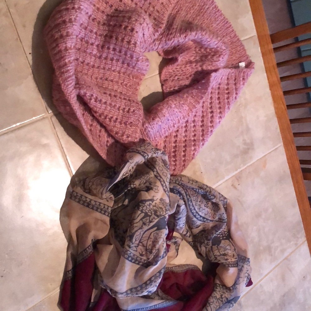 Two scarves sold together